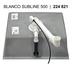 BLANCO SUBLINE 500-U, SILGRANIT bis 10-2008, seidengrau, mit Ablauffernbedienung, keine Beckenlage, 600 mm Untermaß